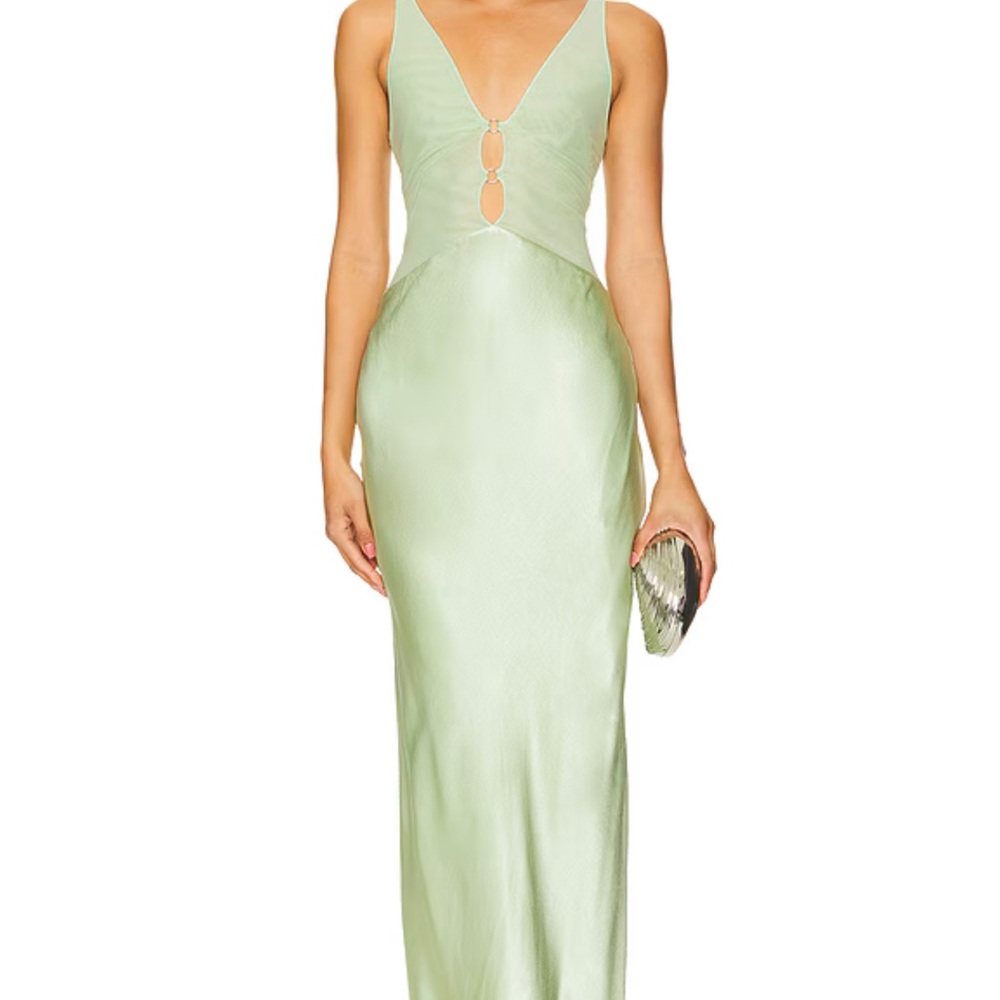 Elegant Green Evening Dress